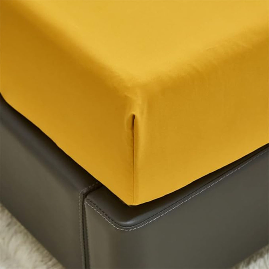 طقم ملاية باستيك 3 قطع 180*200 سم - أصفر