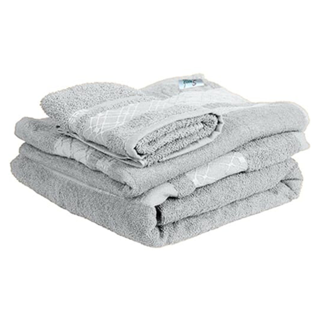 طقم فوط سنوز - 3 قطع - رمادي