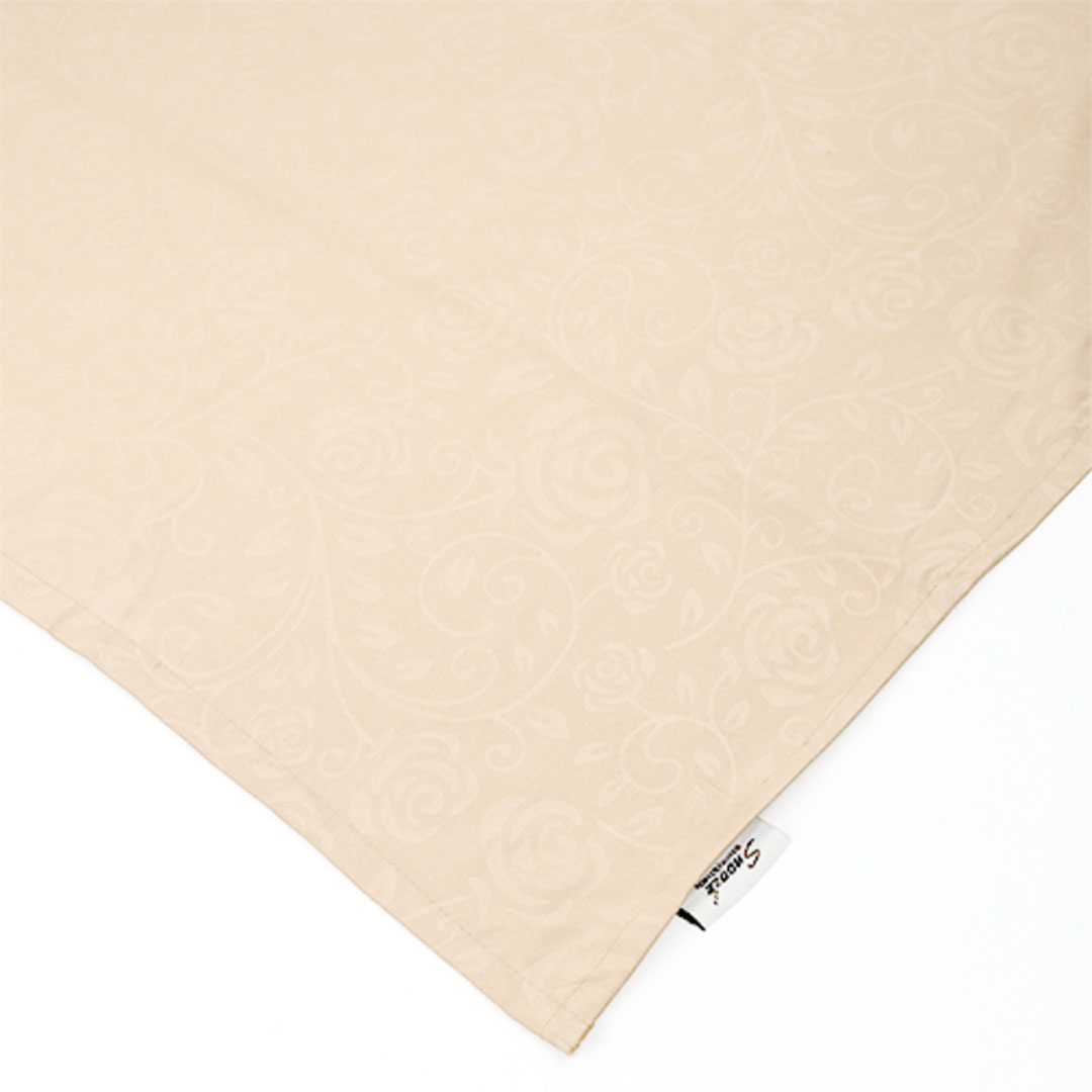 طقم ملاية سرير عادية سنوز جاكار مايكروفايبر 220*240 سم + 2 كيس مخدة إضافي - بيج