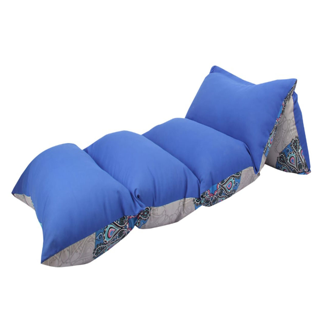 مرتبة أرضية قابلة للطي - تصميم الموتيفس - أزرق