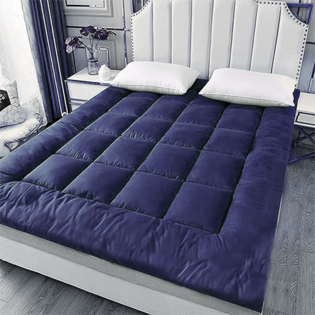 مرتبة تطرية طيبة - أزرق - مقاس 140×195 سم