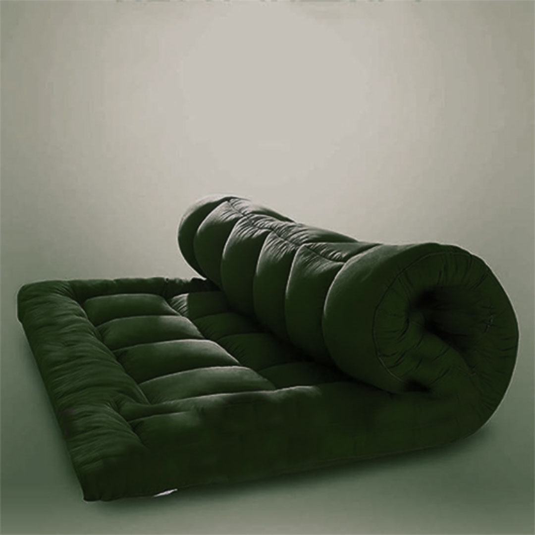 مرتبة تطرية طيبه - أخضر غامق - مقاس 120×195 سم