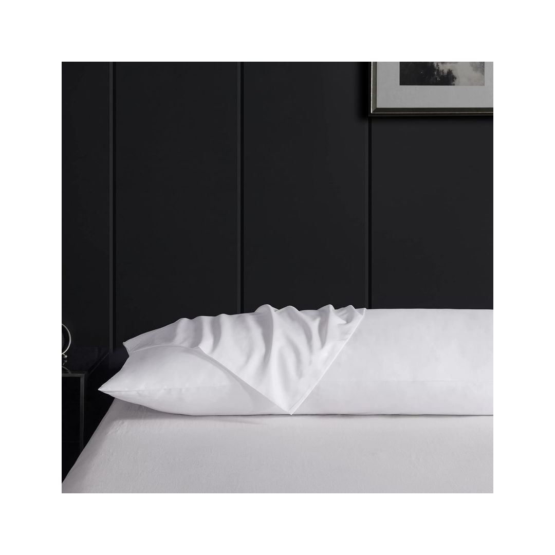 كيس وسادة طويل من سنوز - 40*180 سم - أبيض