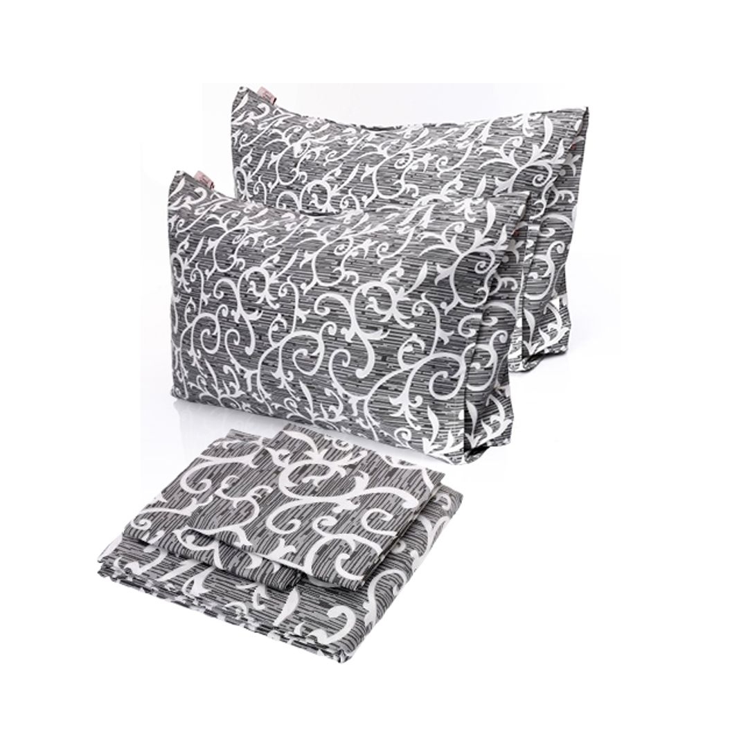 طقم ملاية سرير بأستيك 3 قطع تصميم بيتال - 180*200 سم