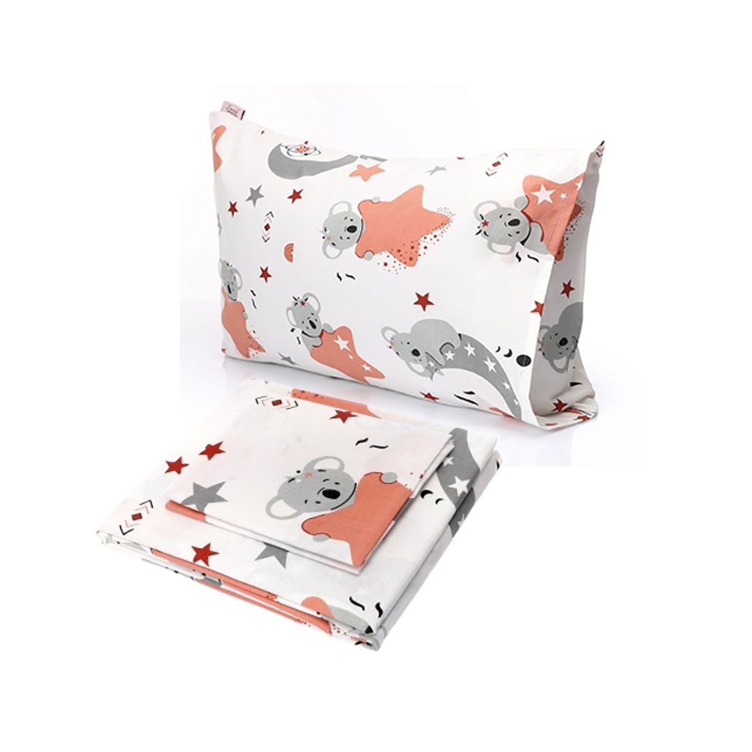 طقم ملاية سرير بأستيك قطعتين تصميم دوزي - 120*200 سم