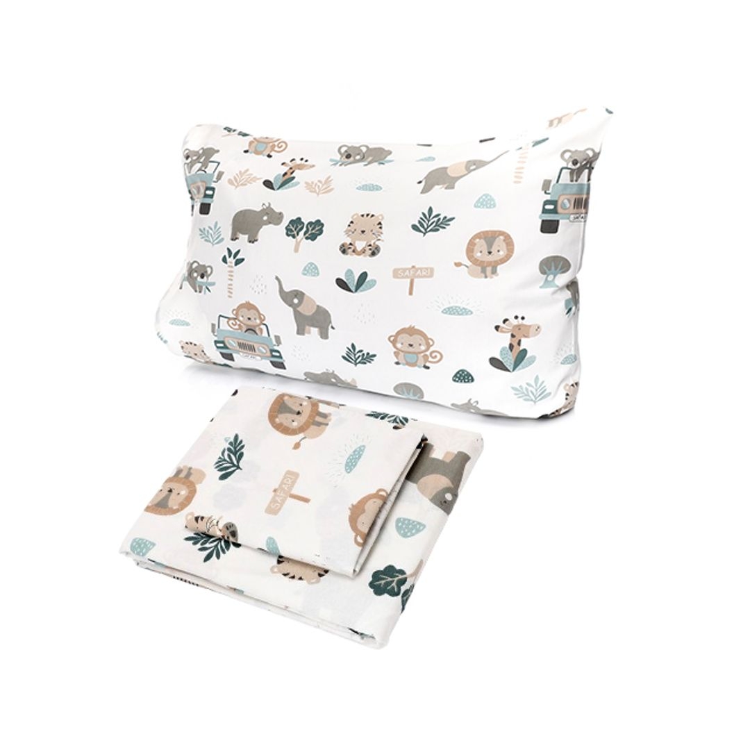 طقم ملاية سرير بأستيك قطعتين تصميم سنوكيو - 120*200 سم