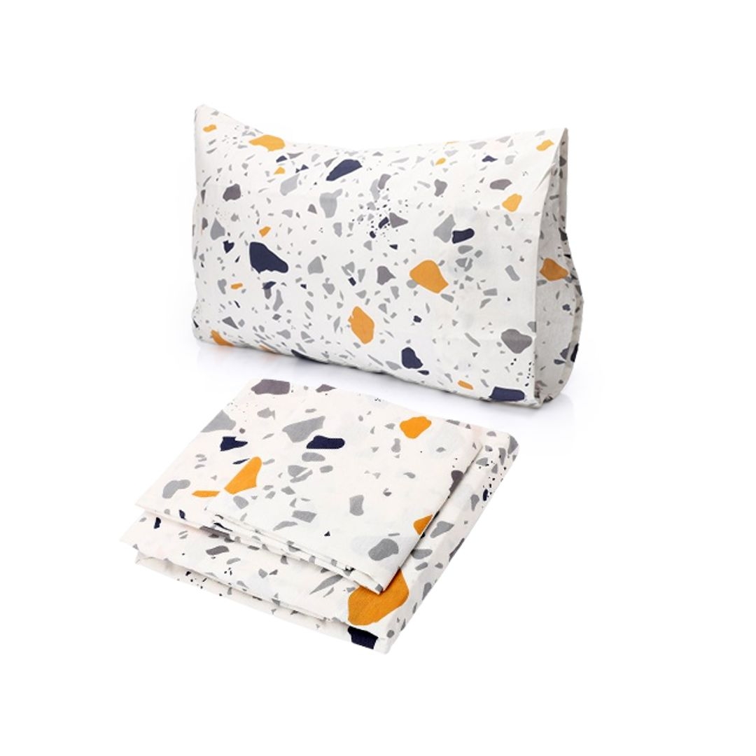 طقم ملاية سرير بأستيك مع كيس مخدة - 120/200 سم - تصميم روكس