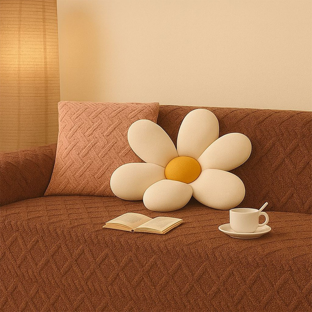 غطاء كنبه جاكار - 260*180 سم - بني