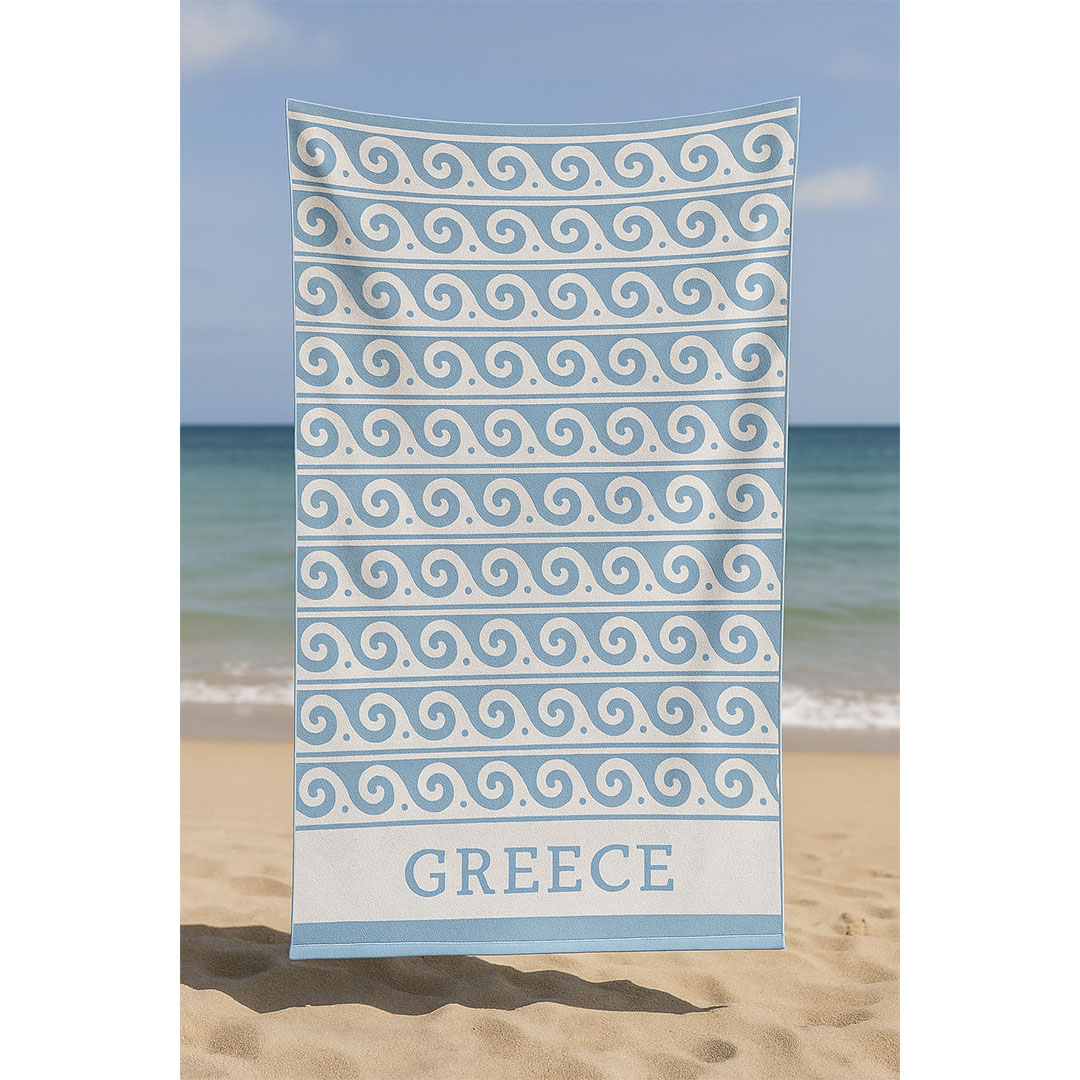 بشكير بحر قطن سنوز - 170×90 سم - تصميم ويفز