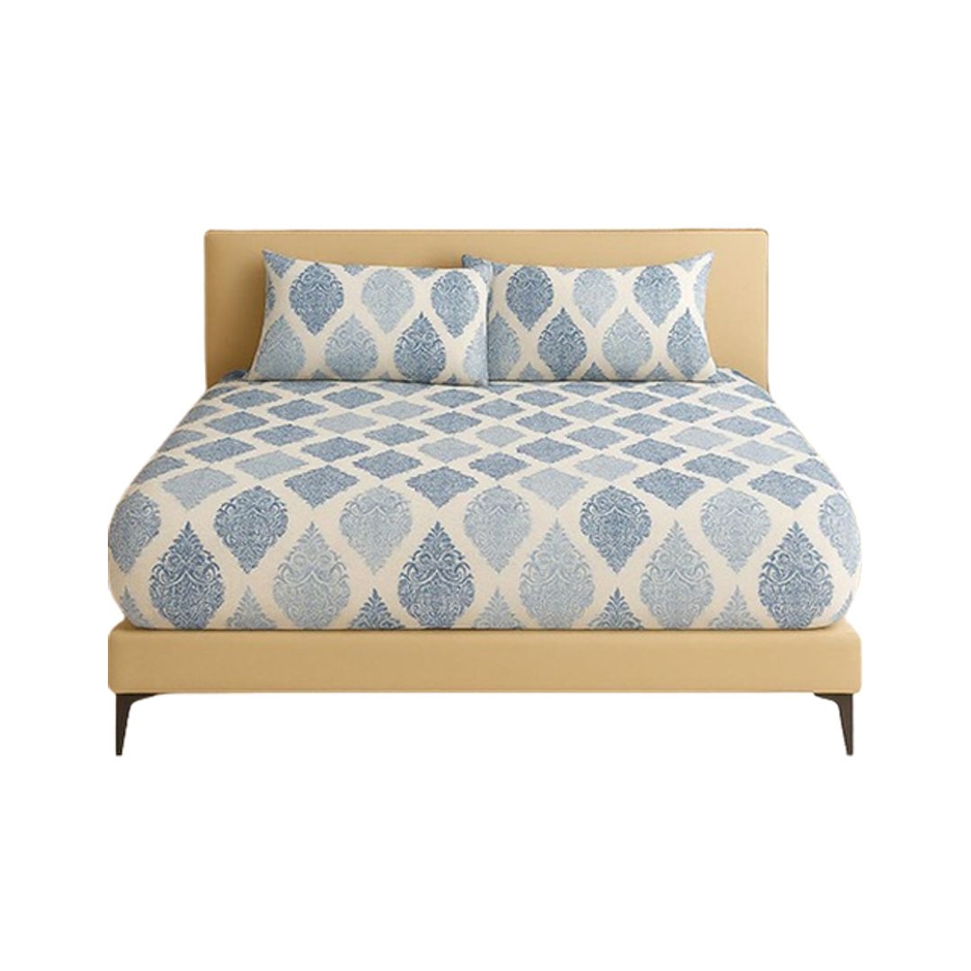 طقم ملاية سرير بأستيك - 3 قطع - 180/200 سم - تصميم رويال