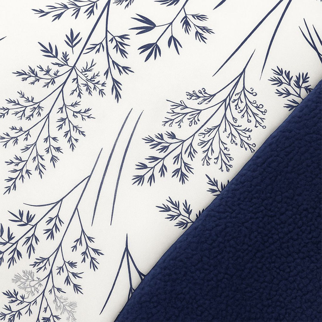 لحاف شتوي فرو دبل فيس - تصميم بريز بلو - 220*235سم