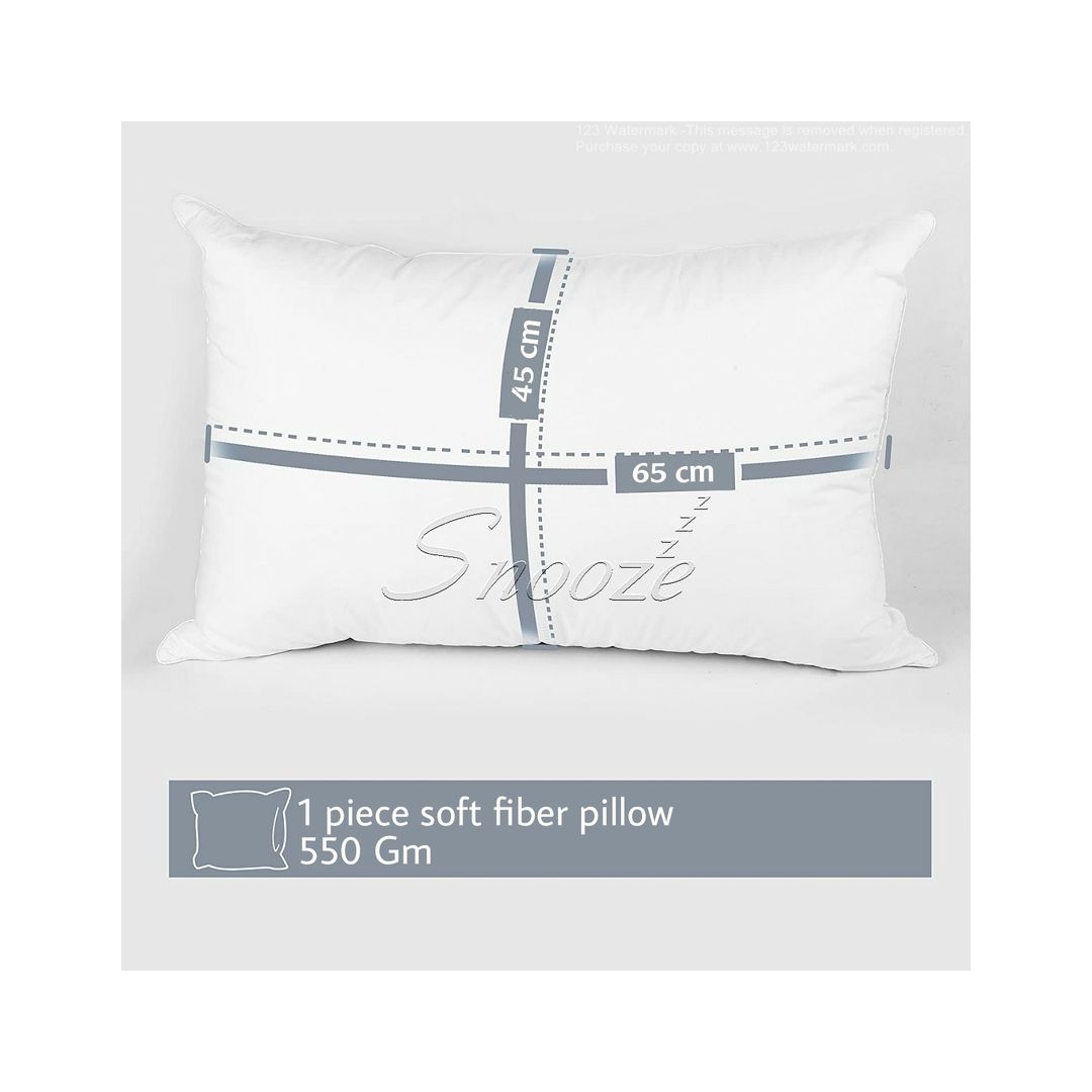 مخدة فايبر من طيبة - قطعة واحدة - 45*65 سم - طرية جدا