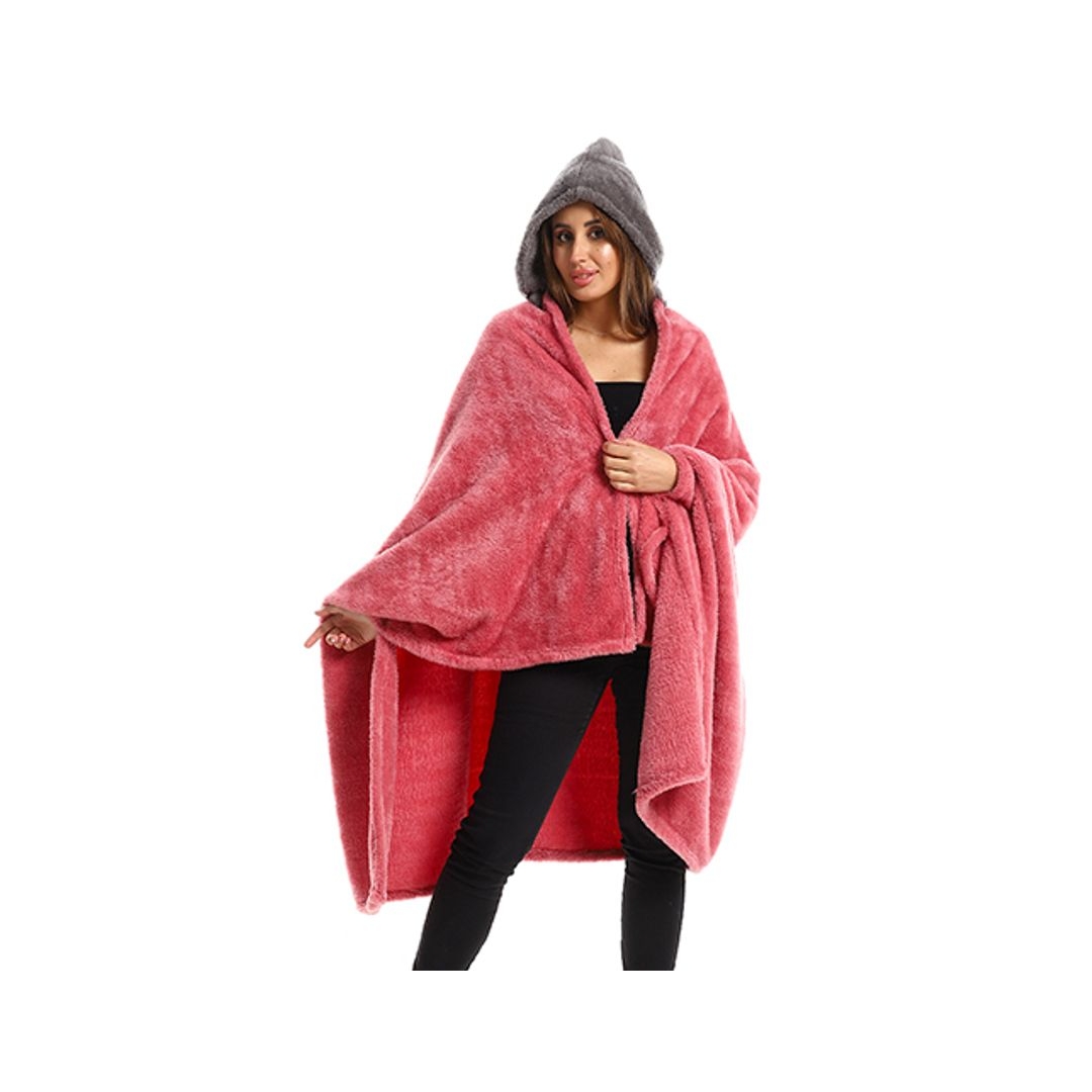 طقم دفاية قابله للارتداء الشخصي - قطعتين - كشمير/رمادي - 110*130 سم