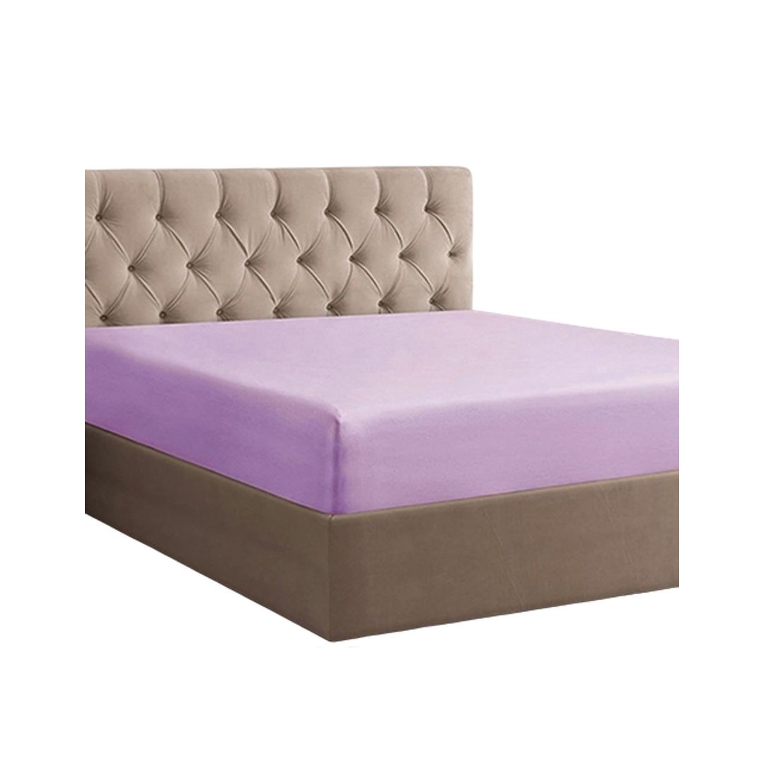 طقم ملاية بأستيك - 180/200 سم - 3 قطع - لافندر