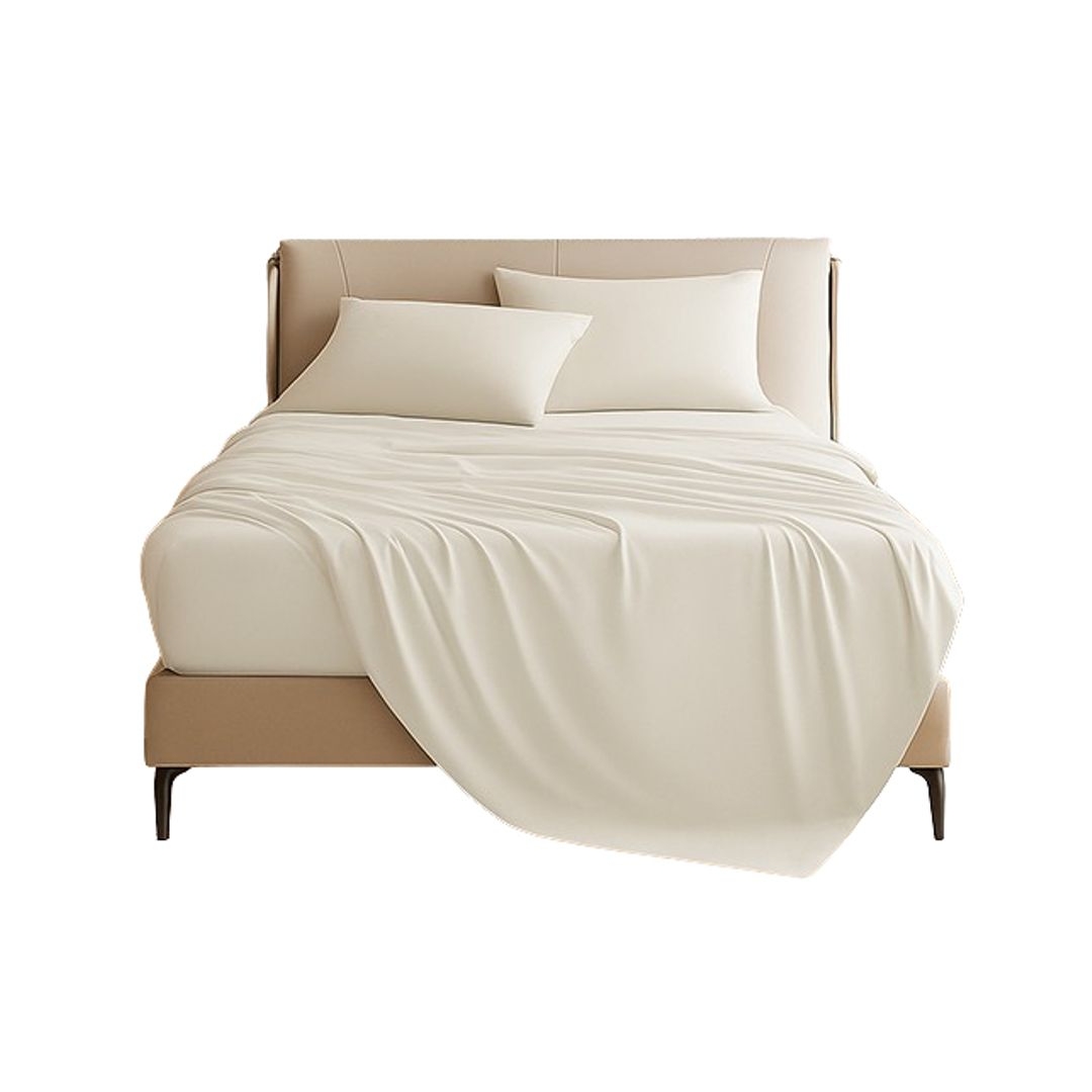 طقم ملاية عادية - 180/235 سم - 2 قطعة - أوف وايت