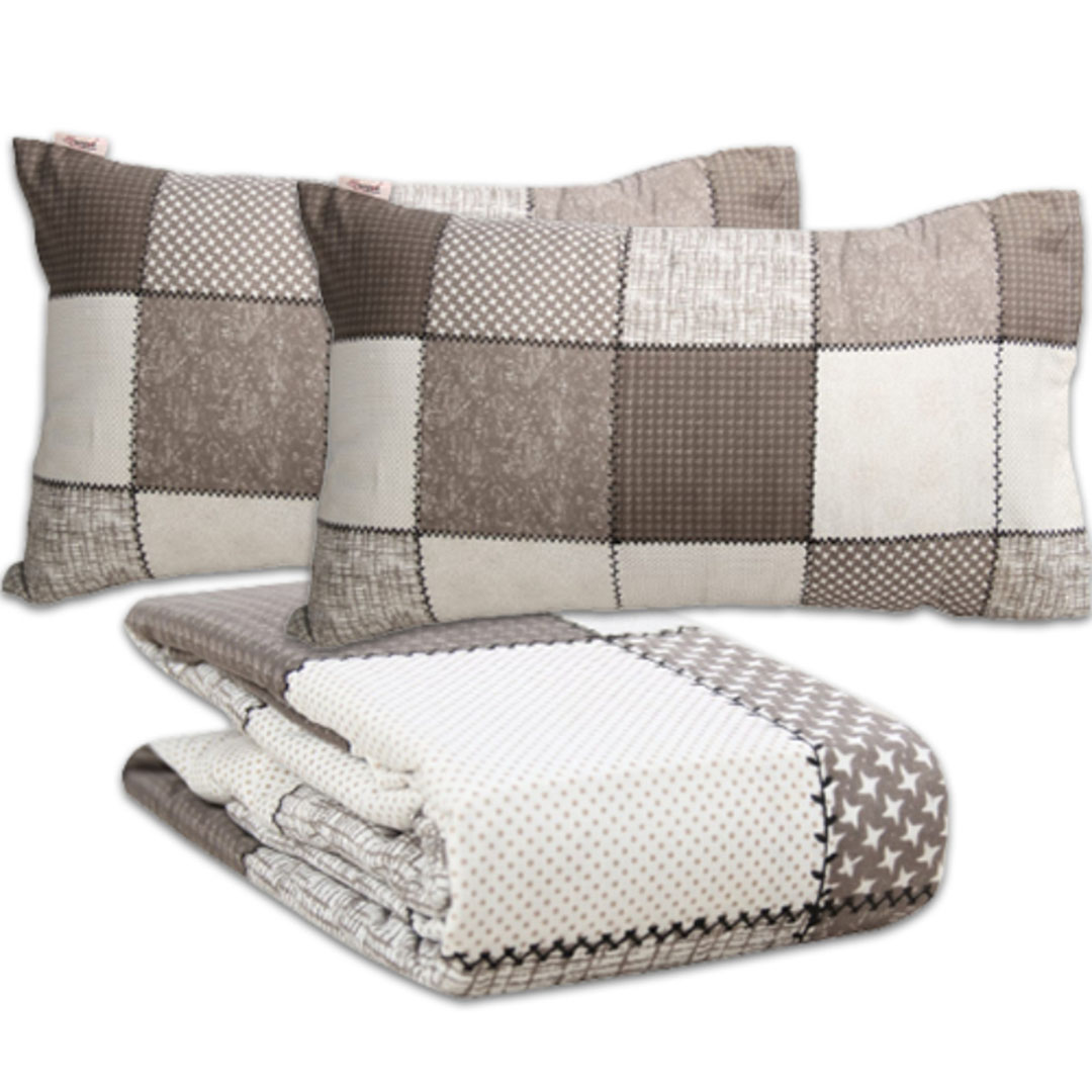 ملايات سرير 220*240 سم + 2 كيس مخدة إضافي - كاجوال