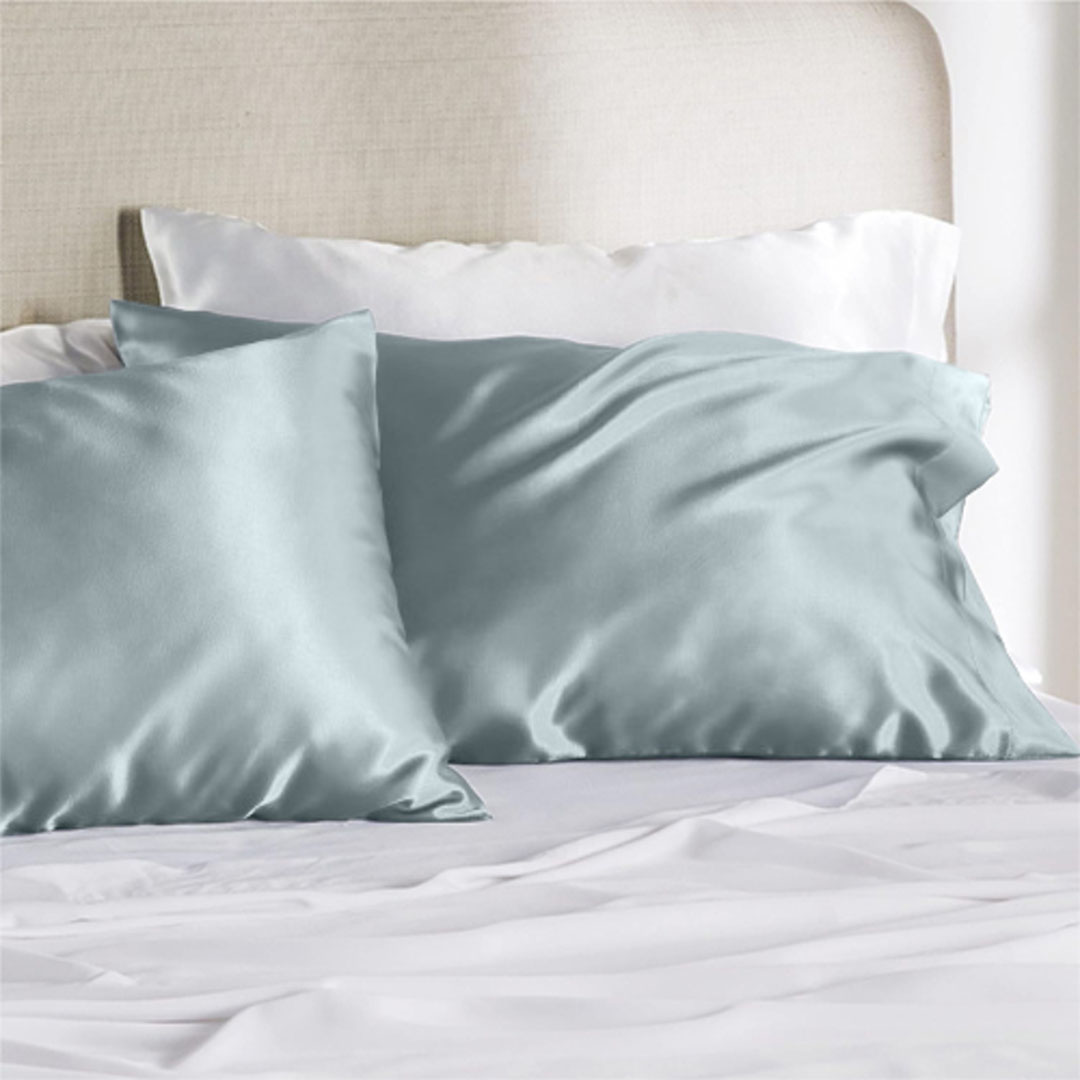 كيس وسادة ساتان للشعر والبشرة - 48*70 سم - رمادي