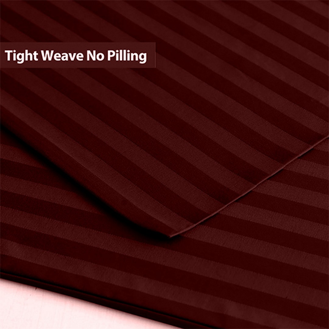 سنوز طقم ملاية عادية - 2 قطعة سترايبد مع كيس مخدة