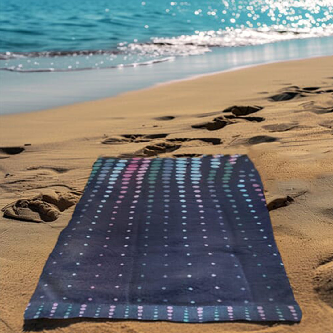 بشكير بحر قطن سنوز - 170×90 سم - تصميم بوينتس