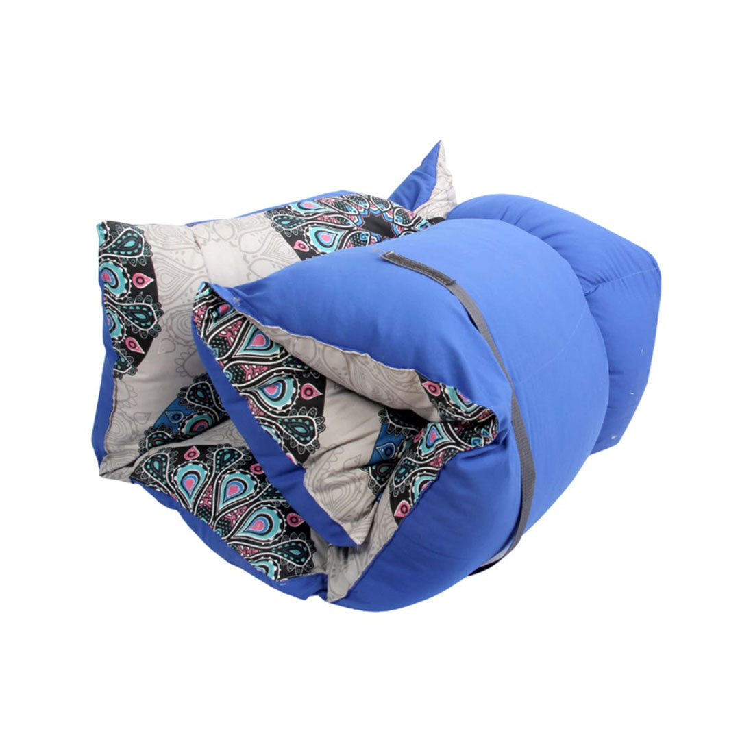 مرتبة أرضية قابلة للطي - تصميم الموتيفس - أزرق