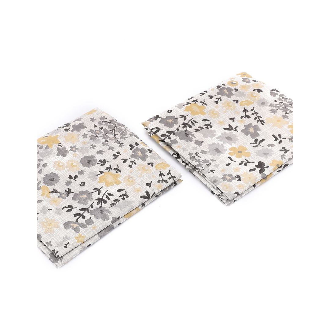 طقم ملاية سرير بأستيك 3 قطع تصميم وردة ديزي - 160*200 سم