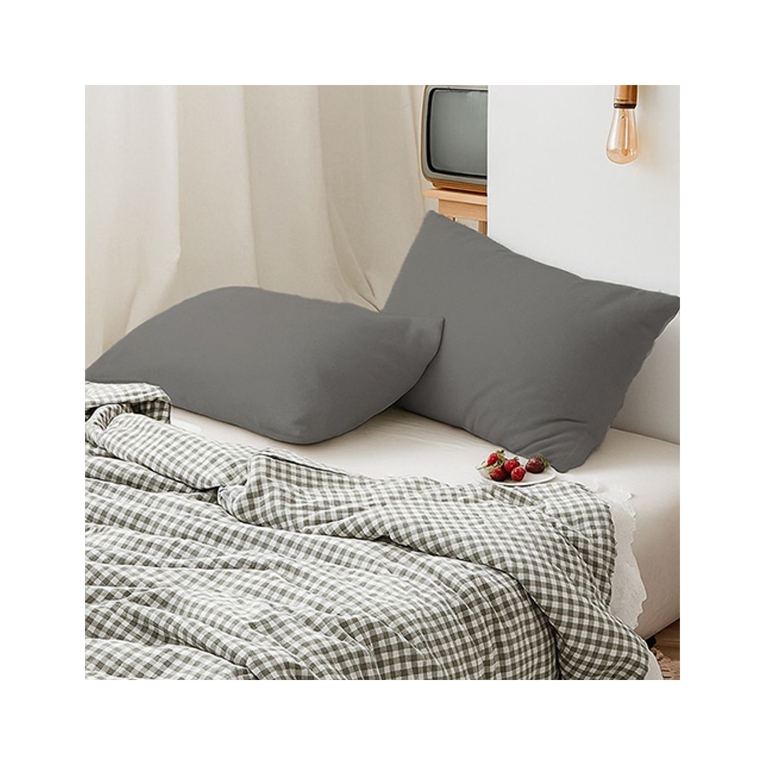 طقم ملاية بأستيك 3 قطع من سنوز - رمادى - 160*200سم