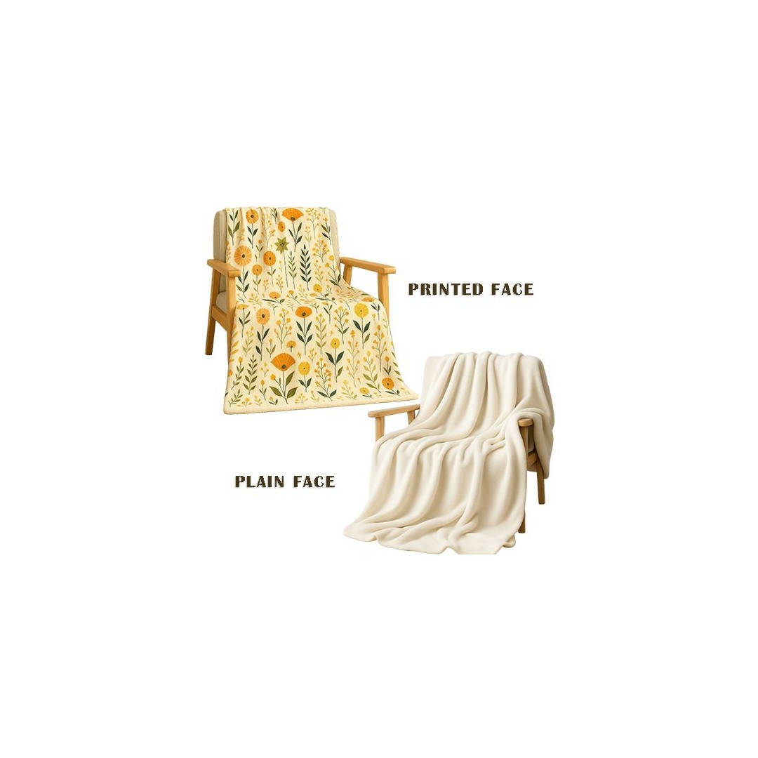 سنوز بطانيه خفيفه وجهين وجهين 130 * 180 سم - تصميم بلومينج