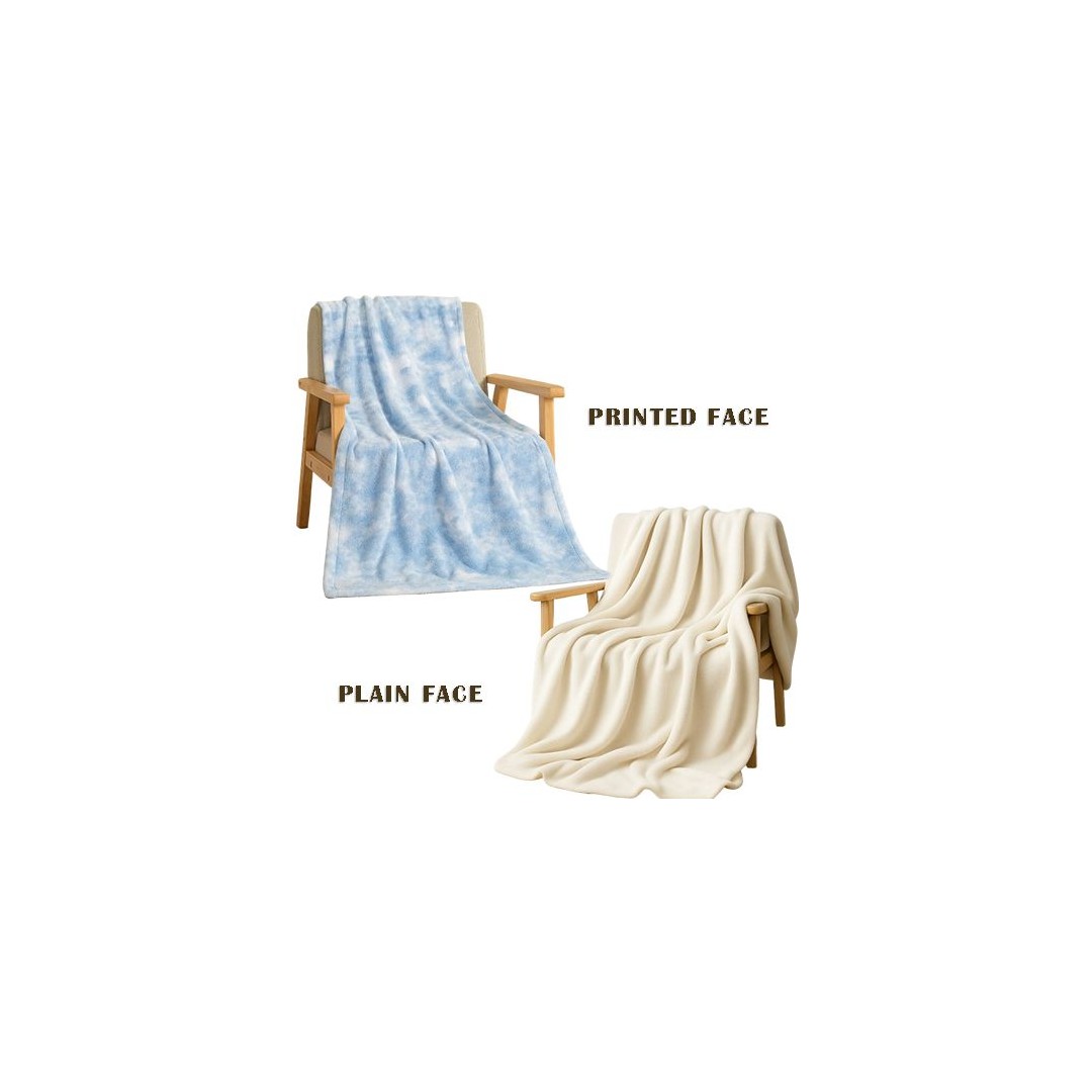 سنوز بطانيه خفيفه وجهين 130 * 180 سم - تصميم كلاودي