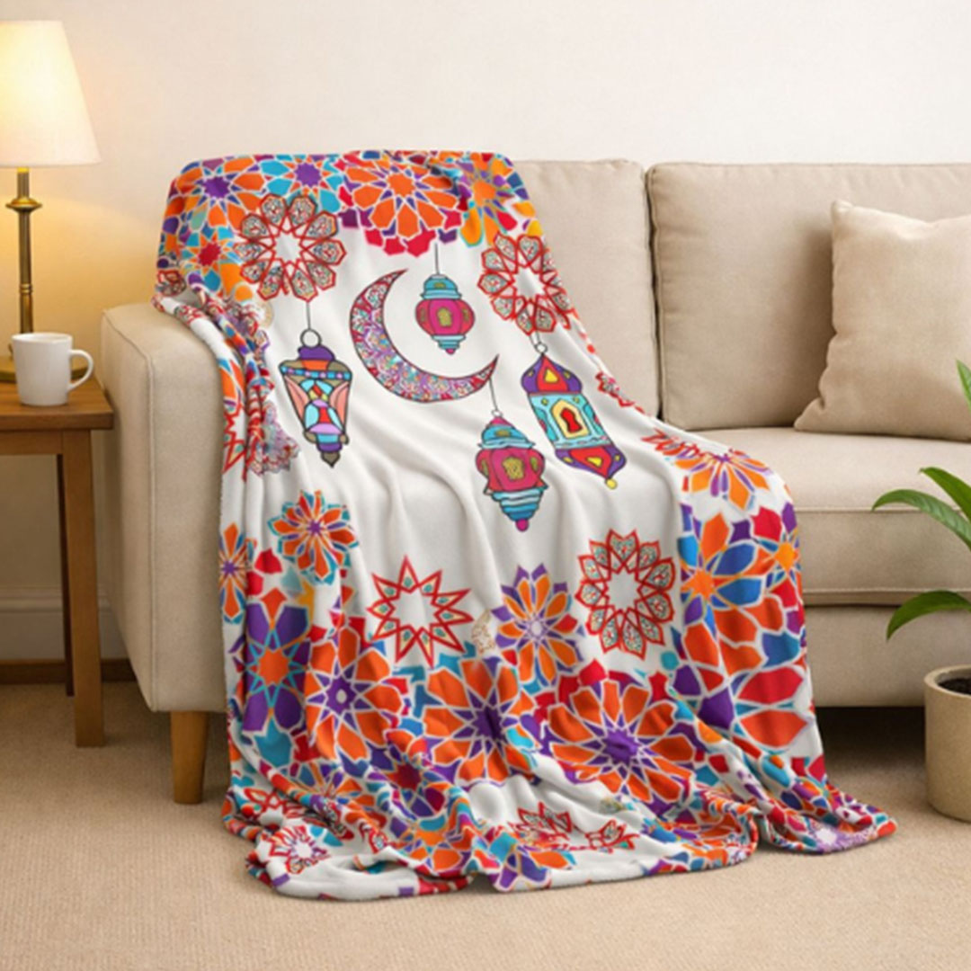 سنوز بطانيه رمضانية خفيفه وجهين  - 130 * 180 سم