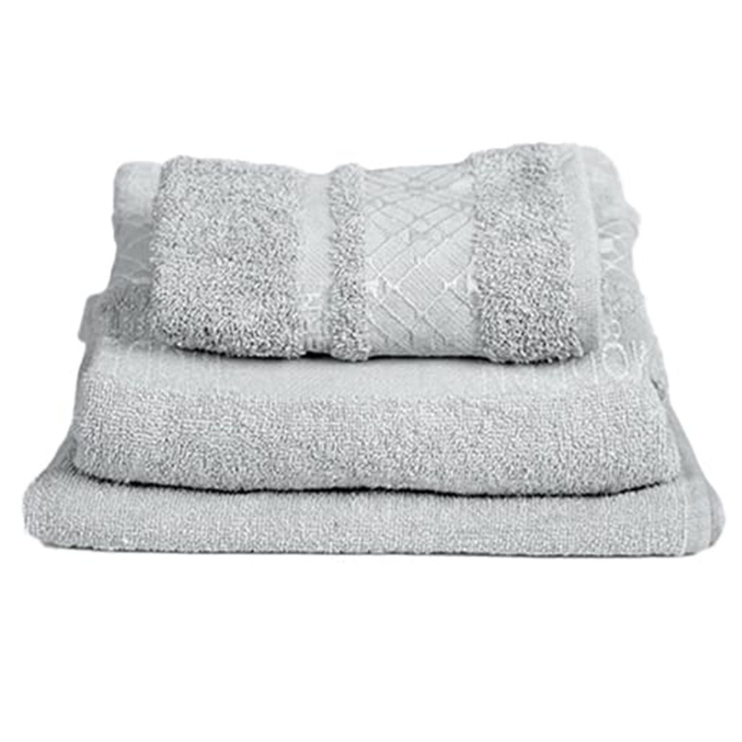 طقم فوط سنوز - 3 قطع - رمادي