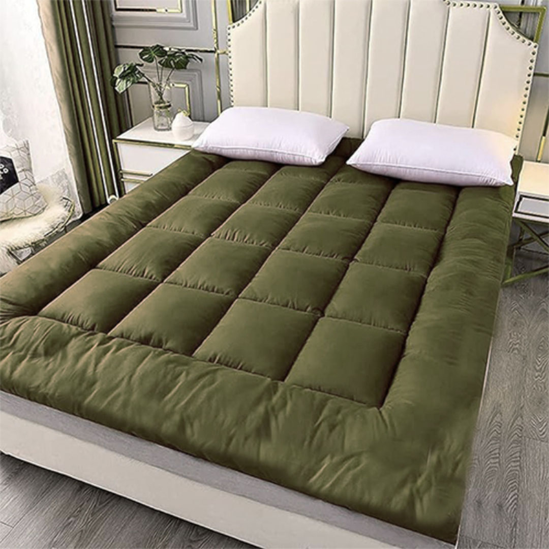 مرتبة تطرية طيبه - أخضر غامق - مقاس 160×200 سم