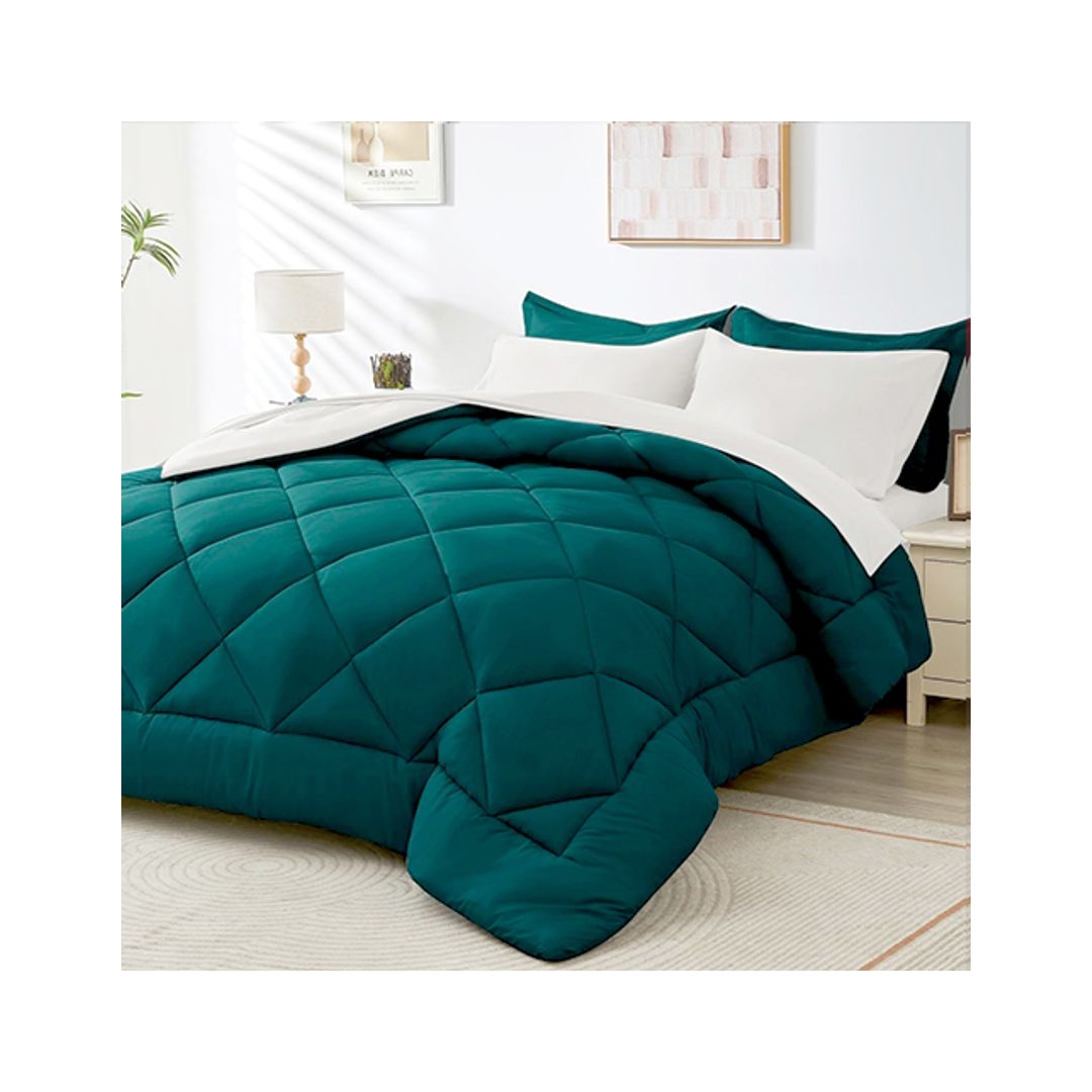 لحاف شتوي سادة - 220/235 سم - تيل