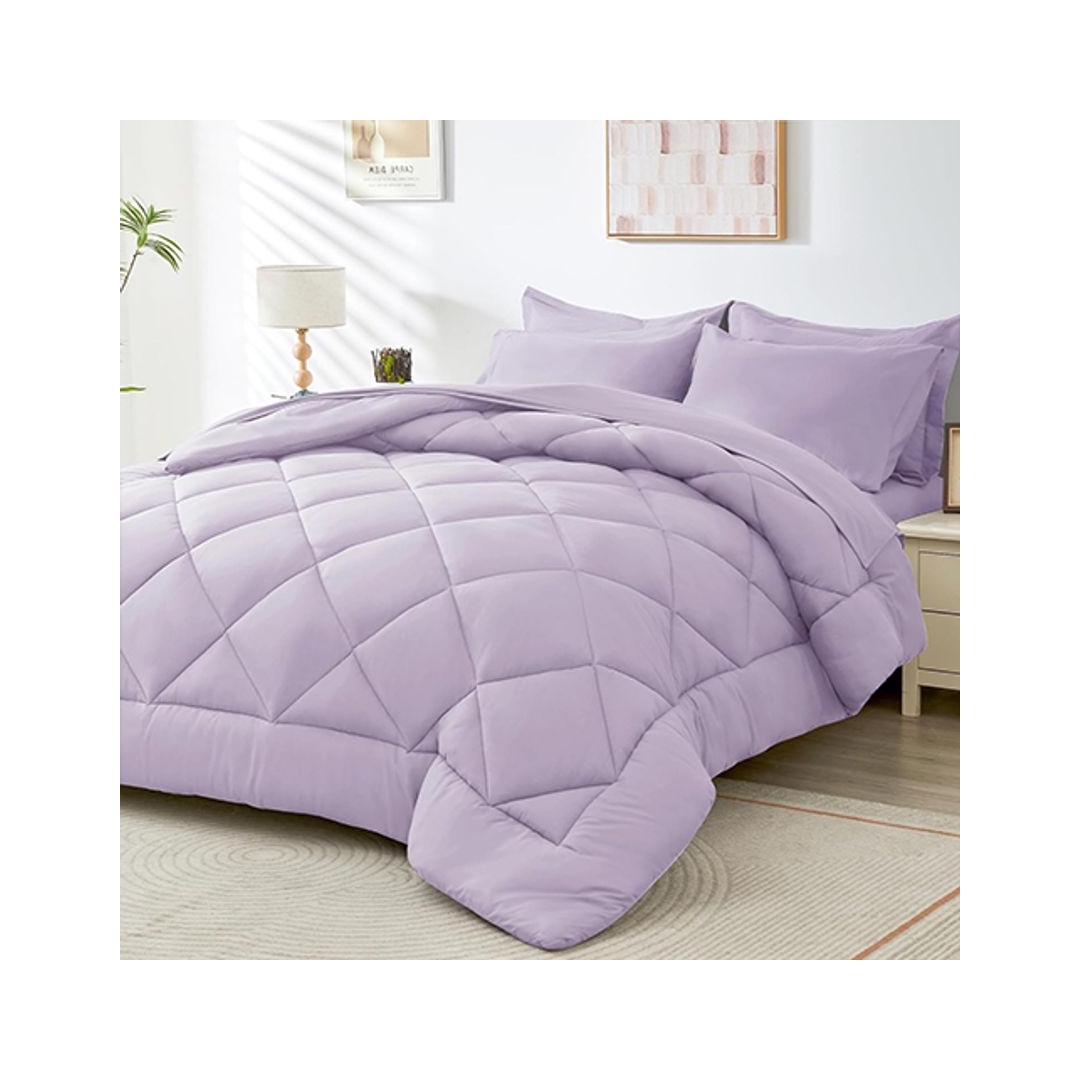 لحاف شتوي سادة - 160/235 سم - لافندر