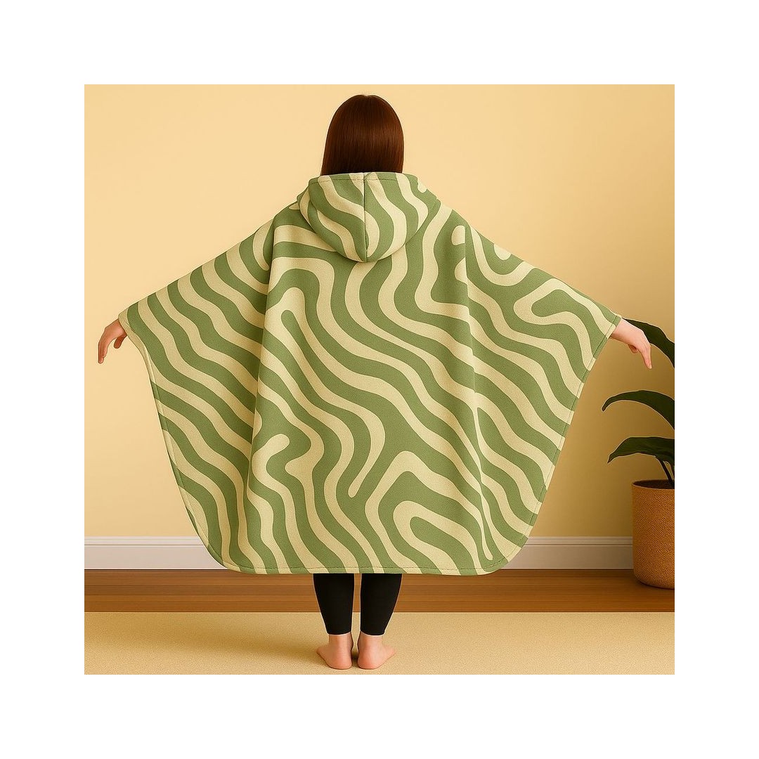 سنوز دفاية قابله للارتداء - تصميم ويڤز أخضر غامق