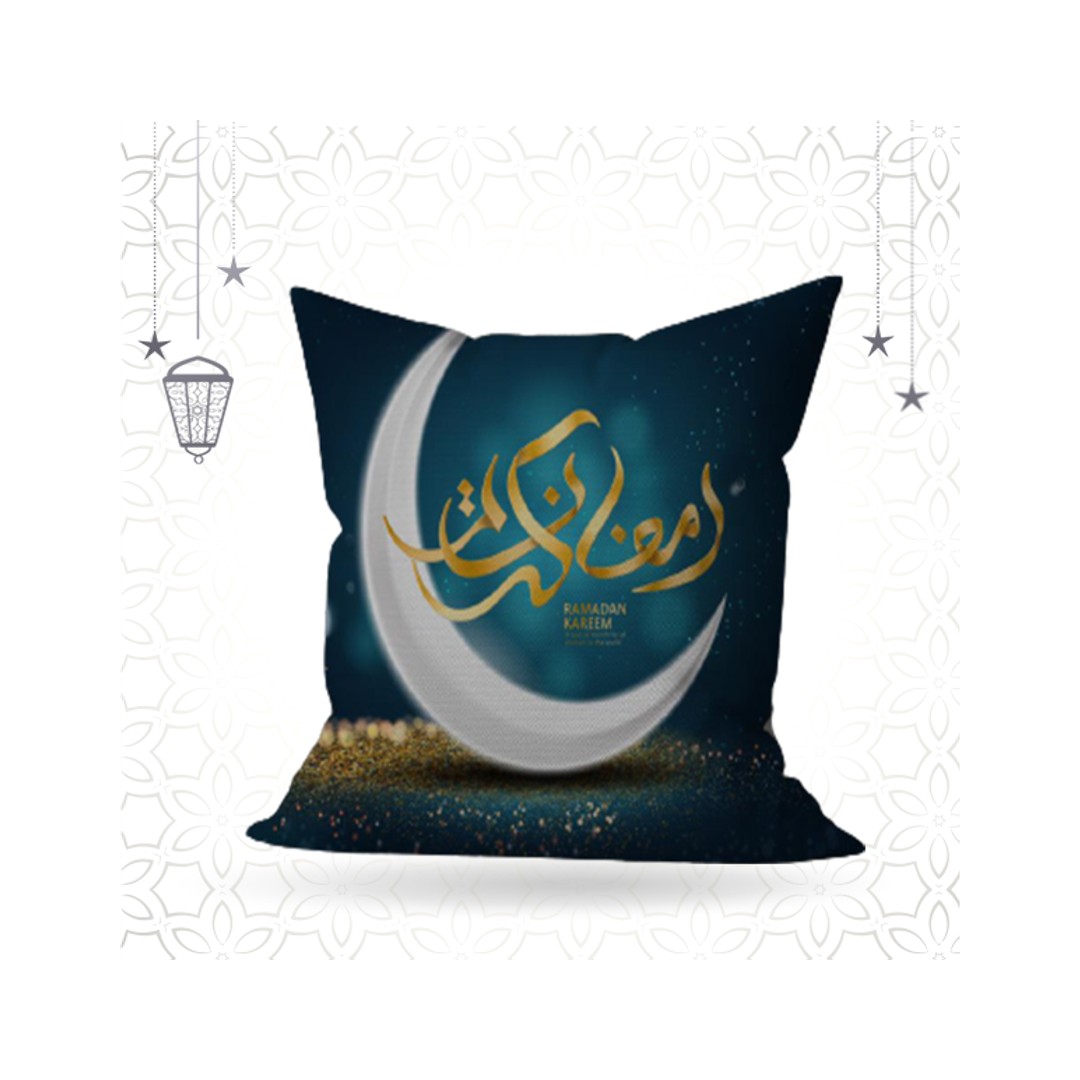 سنوز كوشن كفر رمضان - فيروزي غامق - 45*45 سم - قطعة واحدة
