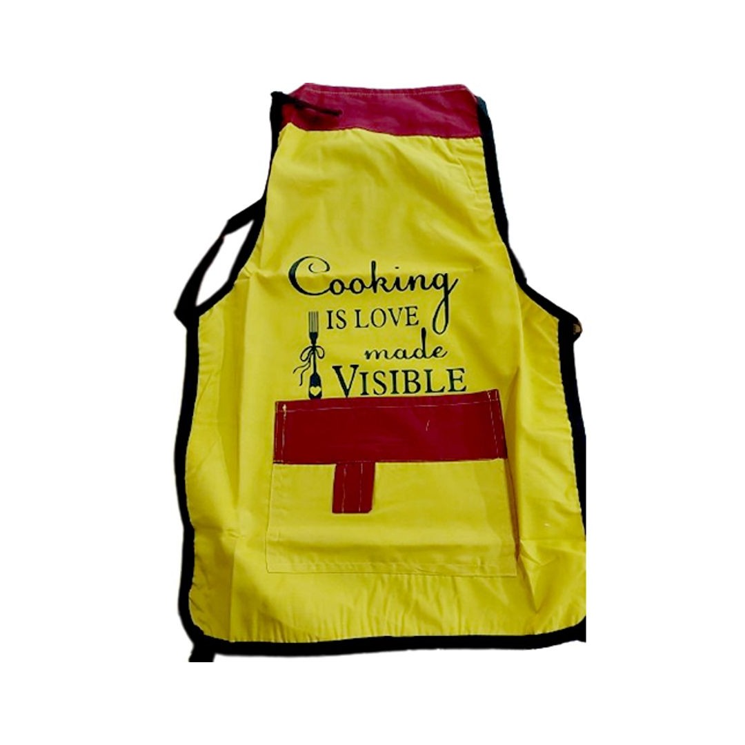 مريله مطبخ مايكروفايبر - أصفر - 50*70 سم