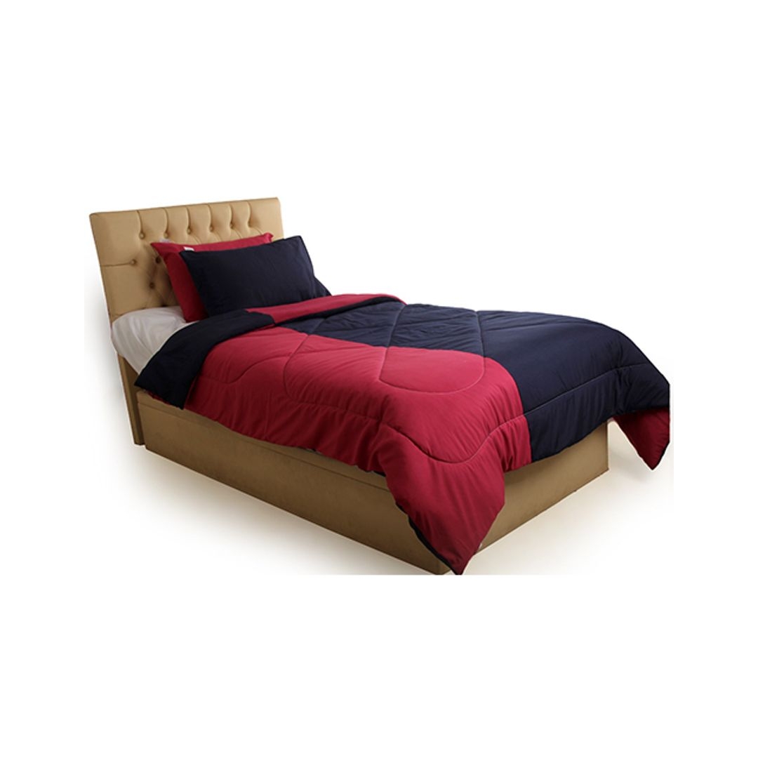 لحاف دبل فيس تشس - ميكسيكان بينك/ دارك بلو - 220/235 سم