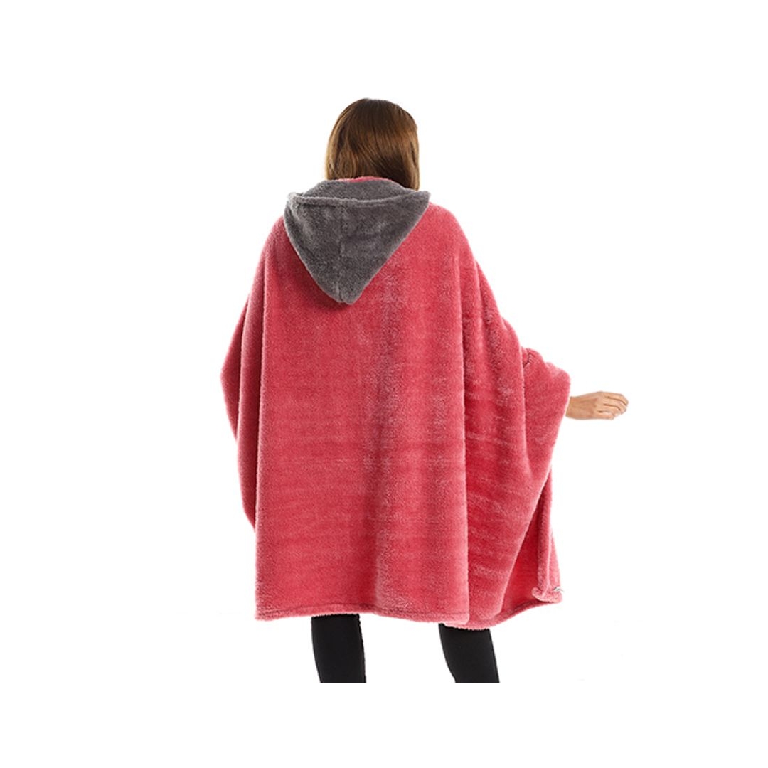 طقم دفاية قابله للارتداء الشخصي - قطعتين - كشمير/رمادي - 110*130 سم