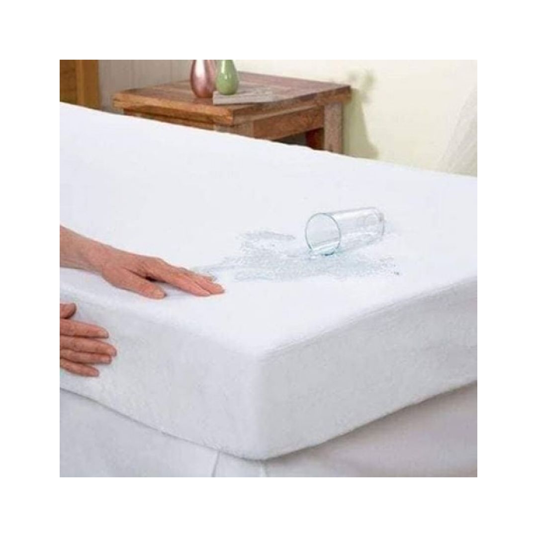 واقي مرتبة PU بجوانب ضد المياة بأستيك من طيبة - 200*200 سم