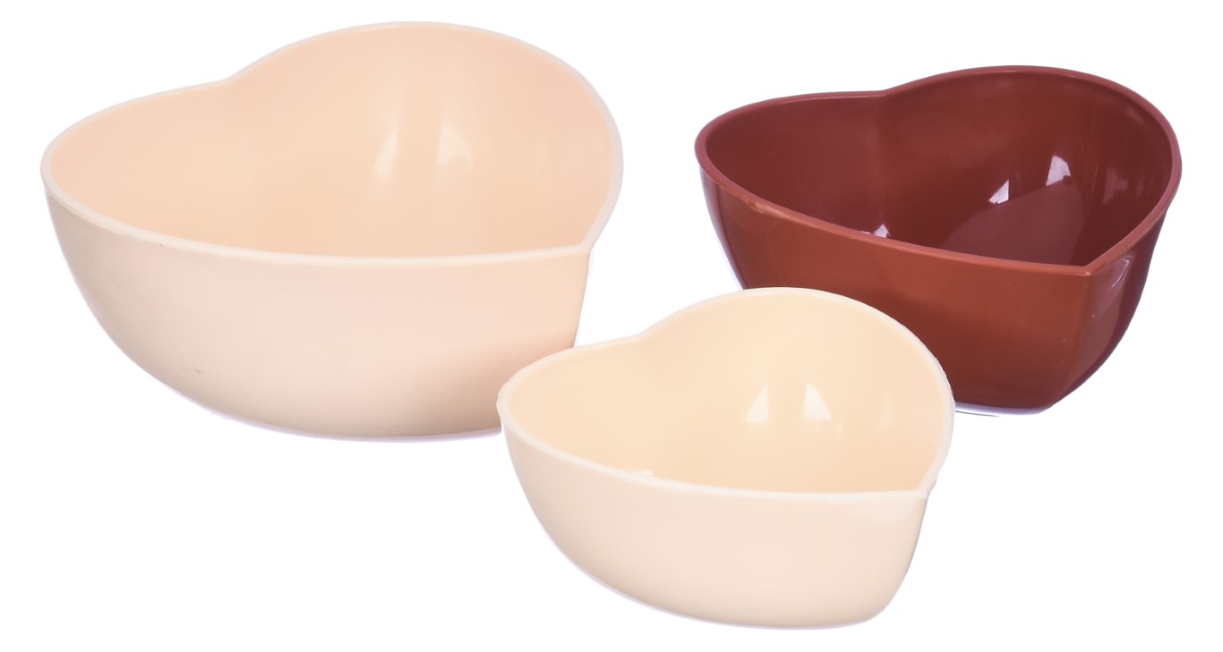 طقم تسالي قلب - 3 قطع