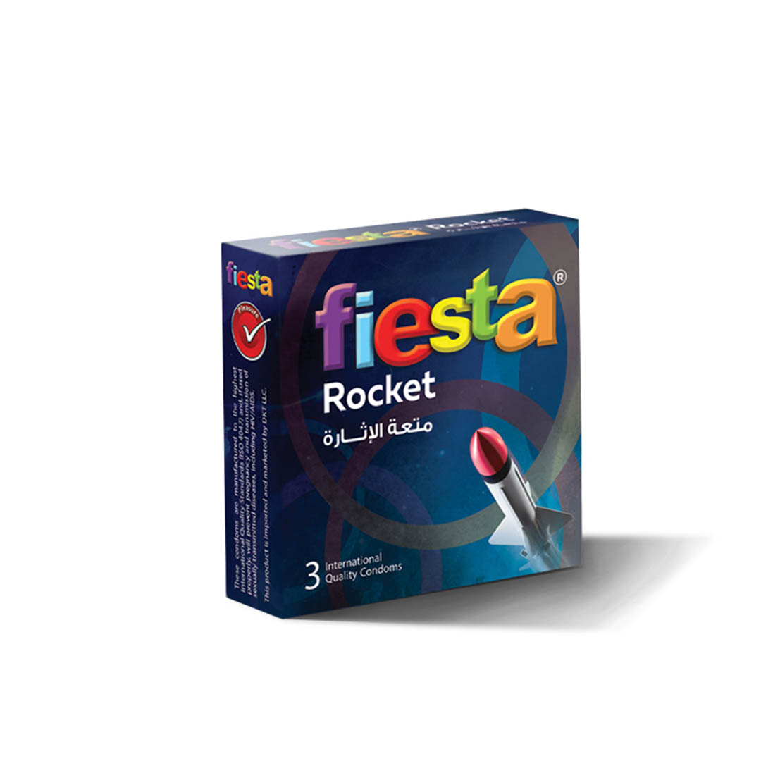 واقي ذكري روكيت محبب و مضلع - 4 قطع