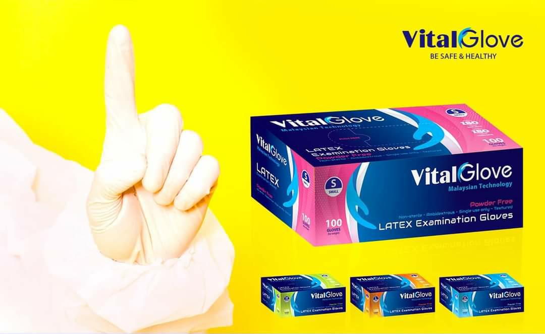 Vital قفازات طبية - 100 قطعة