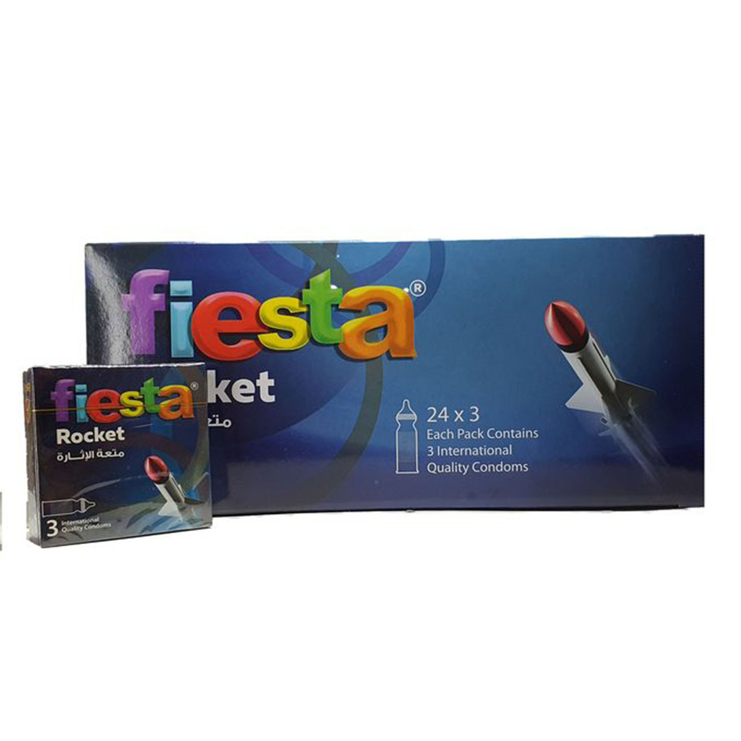 واقي ذكري محبب - روكيت - 24 علبة - 3 قطع