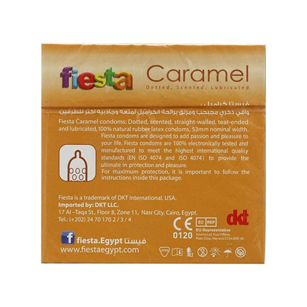 واقي ذكري محبب - كراميل - 24 علبة - 3 قطع