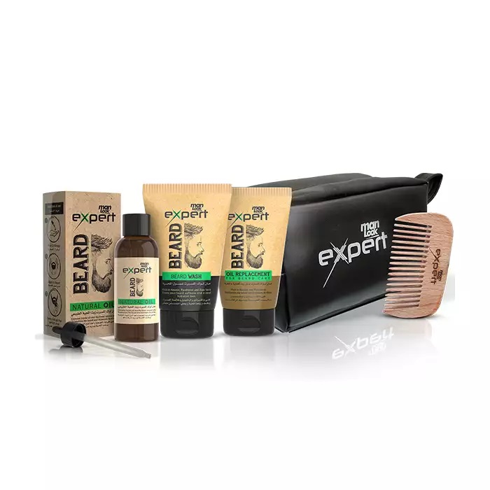 مان لوك مجموعة للعناية باللحية - 5 قطع
