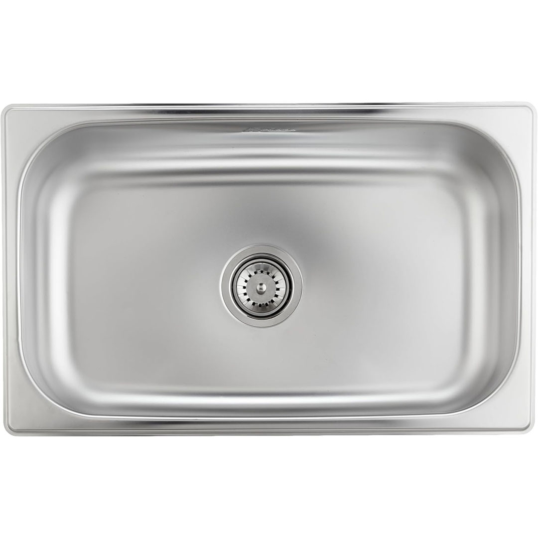 حوض مطبخ من الستانلس ستيل  بلازا - 44 × 71