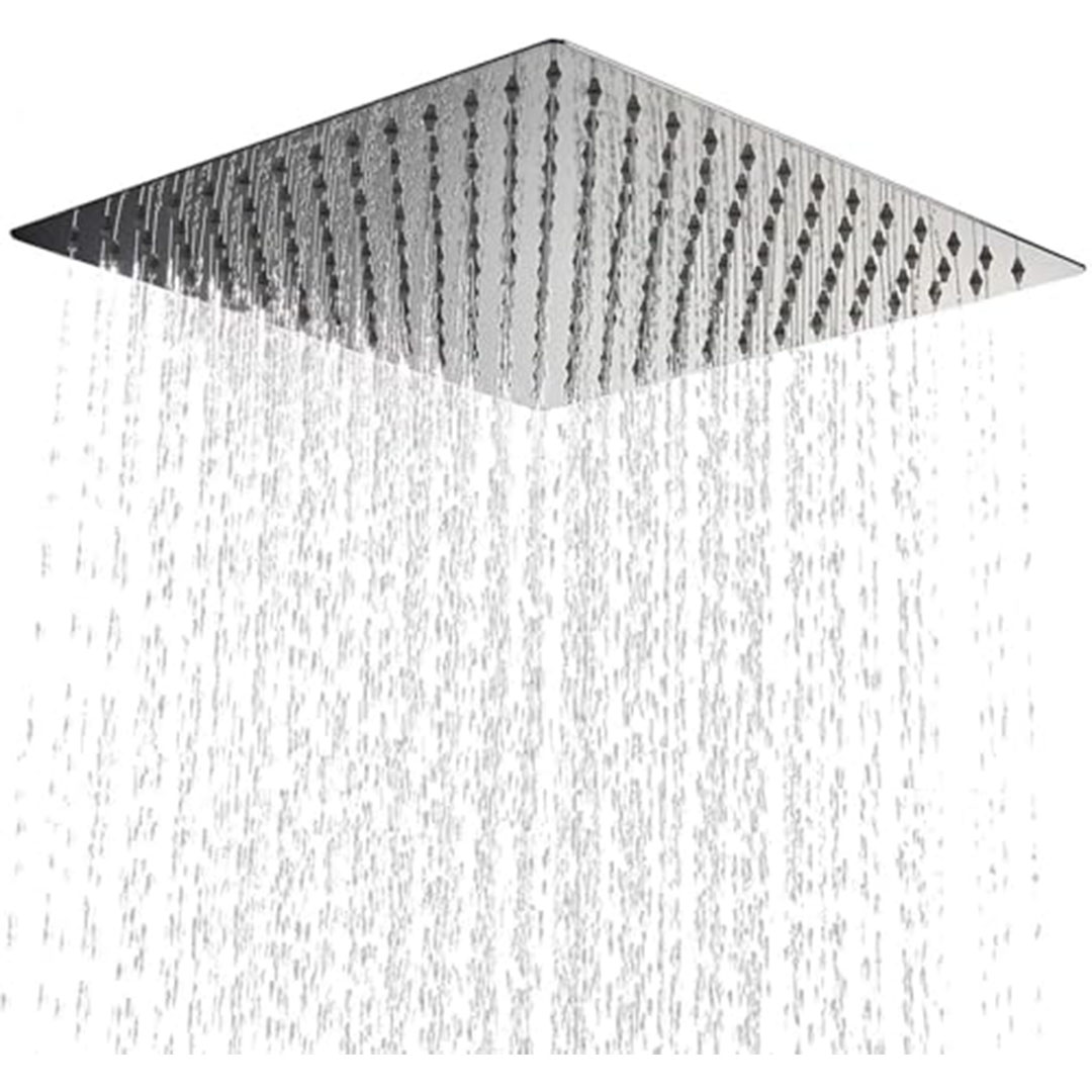 رأس دش مربع من الفولاذ المقاوم للصدأ - 25 سم