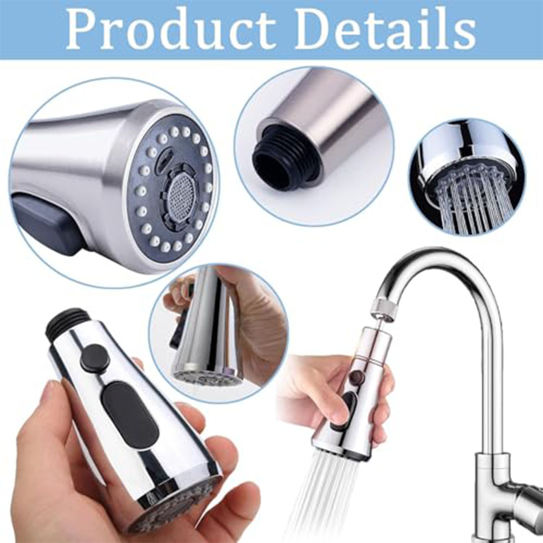غيار رأس حنفية المطبخ بضغط مياه قابل للتغيير