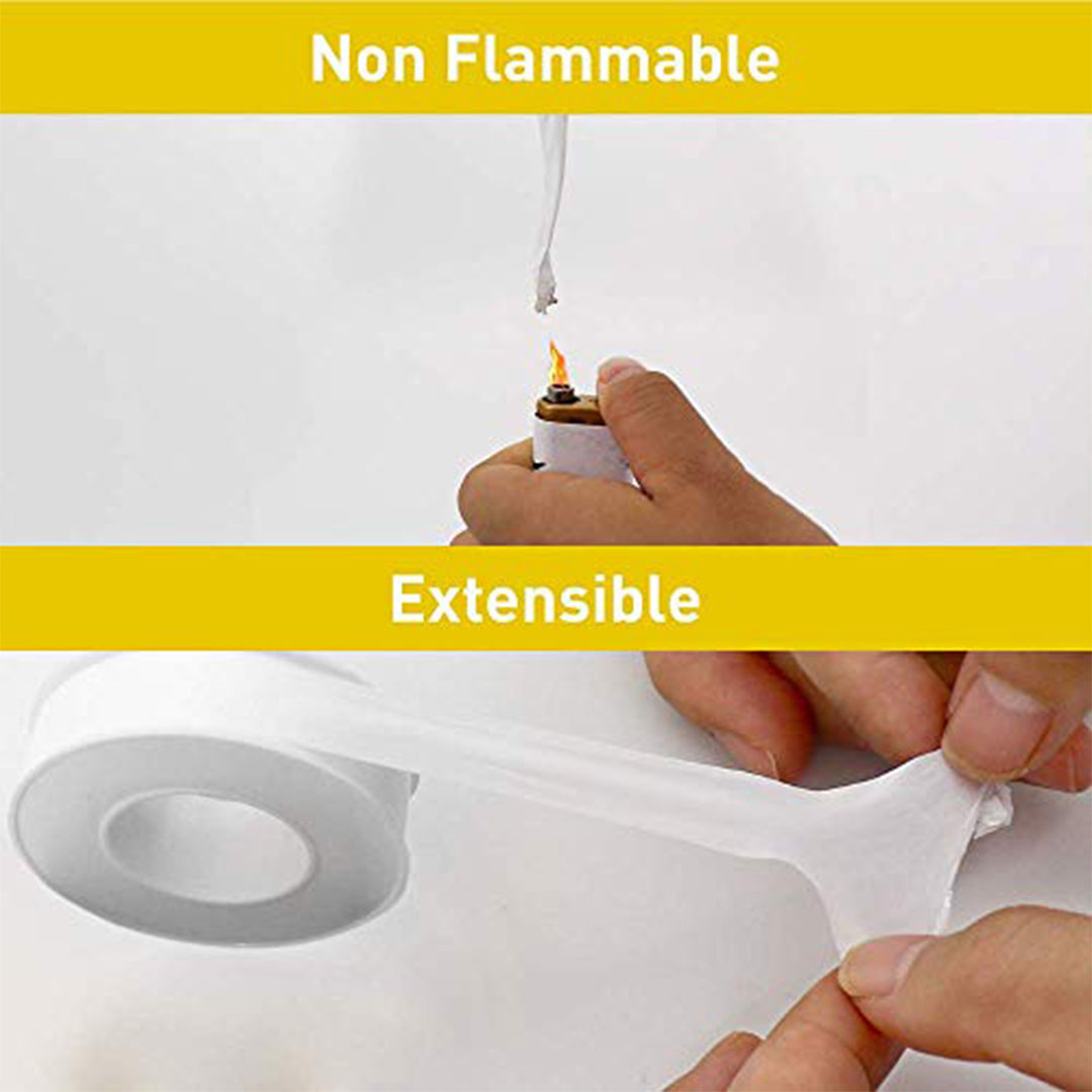 شريط تفلون مانع للتسرب لأنابيب المياه - 05 × 500 بوصة - قطعتين