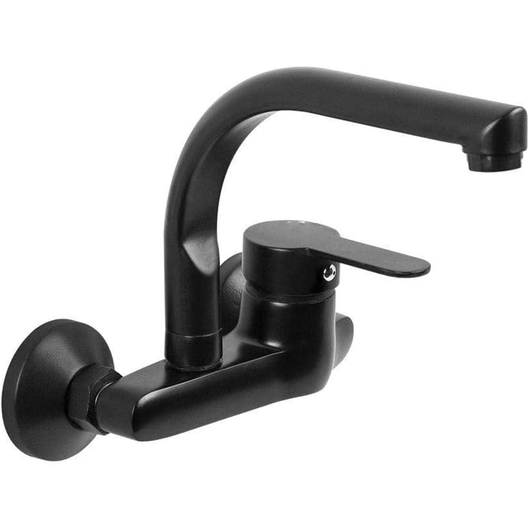 خلاط مجلى جداري مطبخ مودرن ايطالي - أسود